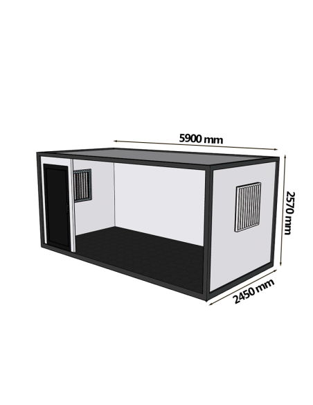 CASETA DE OBRA PLEGABLE