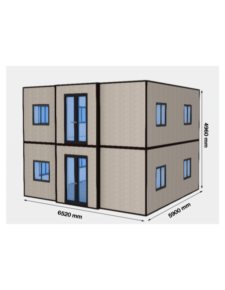 CASETA PLEGABLE 2 PLANTAS